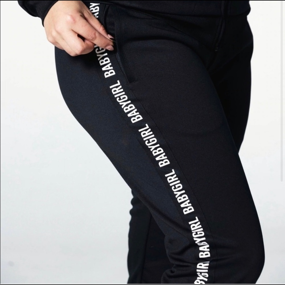 Lesdomakeup Black Tracksuit Pants